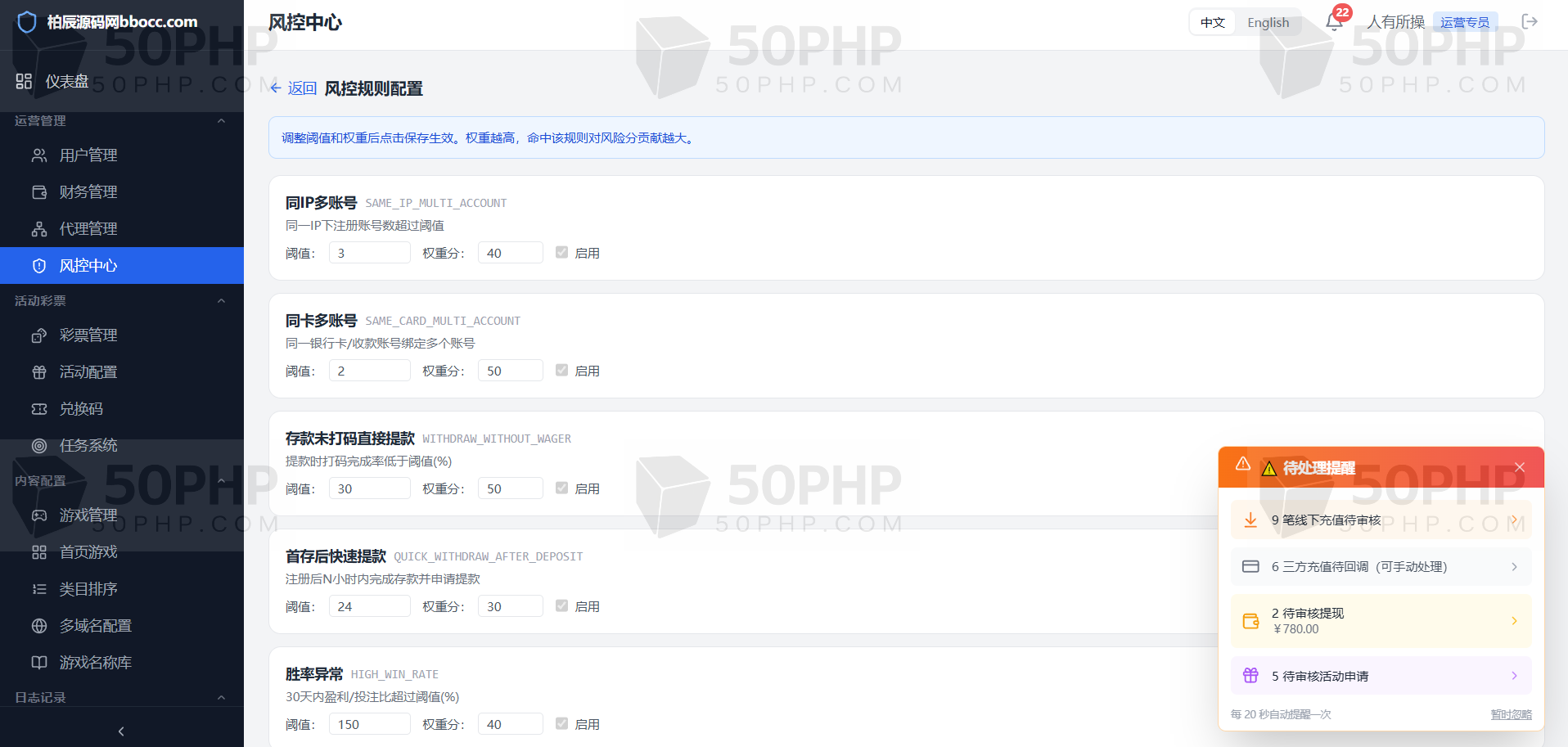 封神榜全功能盘源代码/包网源代码/国际化多币种/TG注册/系统彩票平台